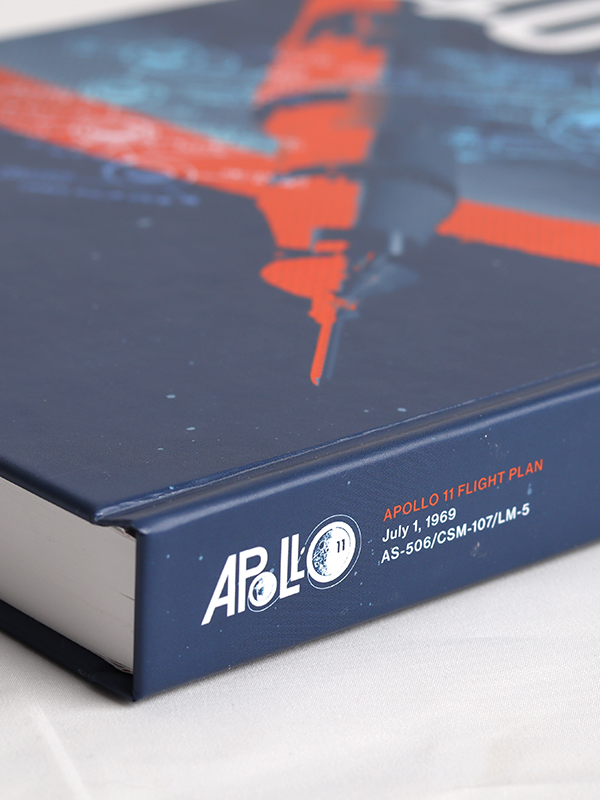Apollo 11 Flight Plan case wrap hardcover detail